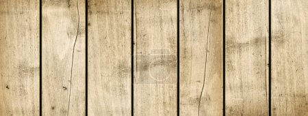 Téléchargez les photos : Old beige wood texture background. Banner wallpaper - en image libre de droit