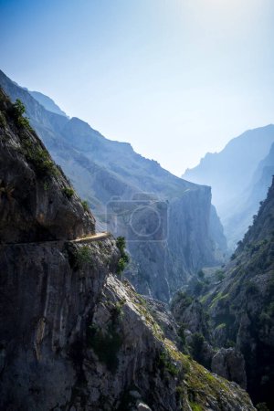 Téléchargez les photos : Sentier Cares - ruta del Cares - dans le canyon Picos de Europa, Asturies, Espagne - en image libre de droit