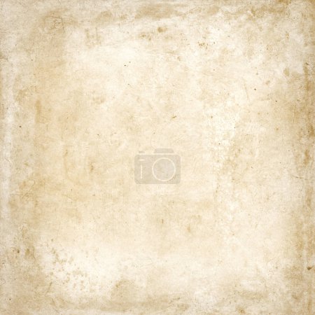 Photo for Old parchment paper texture background. Horizontal banner. Square vintage wallpaper - Royalty Free Image