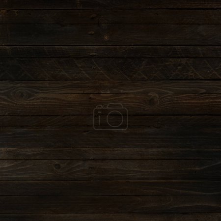 Téléchargez les photos : Old black wood texture background. Horizontal wallpaper - en image libre de droit