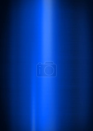 Téléchargez les photos : Blue shiny brushed metal. Vertical background texture wallpaper - en image libre de droit