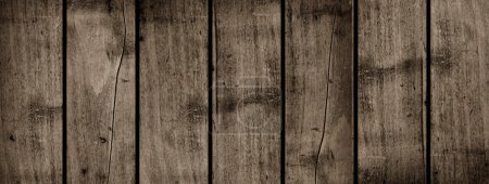 Photo for Old black wood texture background. Banner wallpaper - Royalty Free Image