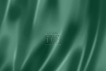 Photo for Dark green satin, silk, texture background. Closeup fabric wallpaper - Royalty Free Image