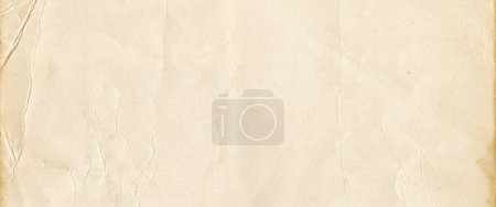 Foto de Old parchment paper texture background. Horizontal banner. Vintage wallpaper - Imagen libre de derechos