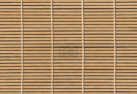 Téléchargez les photos : Tapis de bambou asiatique beige. Fond d'écran horizontal - en image libre de droit