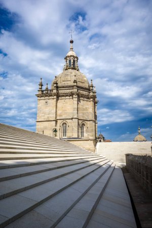 Kathedrale von Santiago de Compostela, Galicien, Spanien. Blick vom Dach