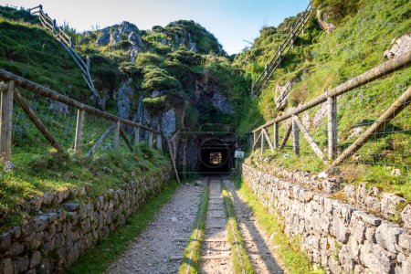 Photo for Buferrera mines - Mina de Buferrera - in Covadonga, Picos de Europa, Asturias, Spain - Royalty Free Image