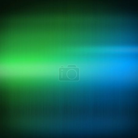 Photo for Colorful shiny brushed metal. Gradient from blue to green. Square background texture wallpaper - Royalty Free Image