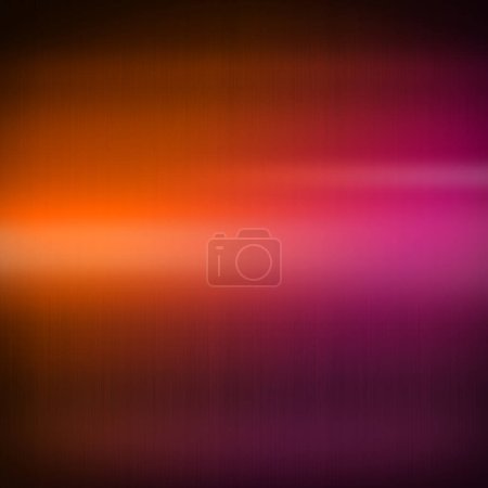 Photo for Colorful shiny brushed metal. Gradient from orange to pink. Square background texture wallpaper - Royalty Free Image