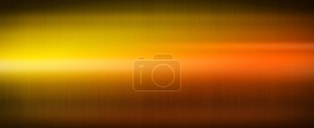 Photo for Colorful shiny brushed metal. Gradient from yellow to red. Banner background texture wallpaper - Royalty Free Image