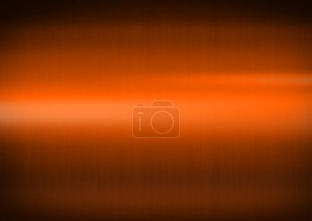 Foto de Metal cepillado brillante naranja. Fondo de pantalla horizontal textura - Imagen libre de derechos