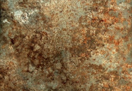 Photo for Old rusty metal texture. Grunge background industrial wallpaper - Royalty Free Image