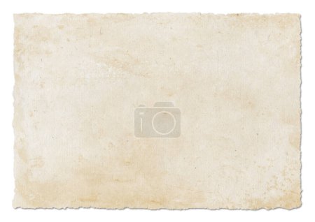 Photo for Old parchment paper texture background. Vintage wallpaper. Isolated on white - Royalty Free Image