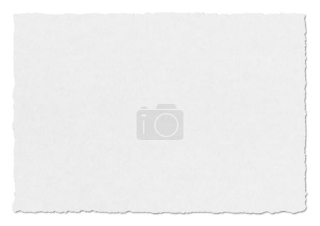 Photo pour Texture de papier blanc propre. Fond d'écran horizontal. Isolé sur blanc - image libre de droit