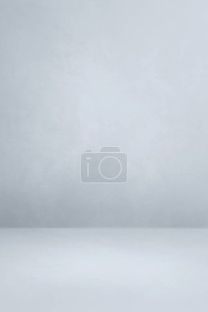 Photo for Light grey concrete interior background. Empty template scene. Vertical mockup - Royalty Free Image