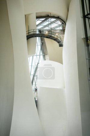 Photo for Bilbao - Spain - July 19, 2022 : Interior view of Guggenheim Museum by Frank Gehry - Royalty Free Image