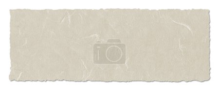Téléchargez les photos : Texture naturelle japonaise de papier recyclé. Fond de bannière horizontale. Isolé sur blanc - en image libre de droit