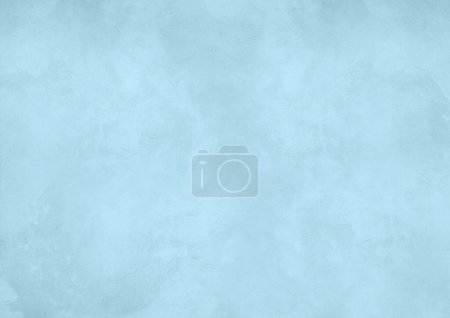 Foto de Fondo de pared de hormigón azul claro. Fondo de pantalla horizontal en blanco - Imagen libre de derechos
