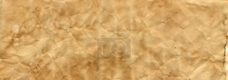 Téléchargez les photos : Ancienne texture de papier parchemin grunge. Fond d'écran vintage. Bannière horizontale - en image libre de droit