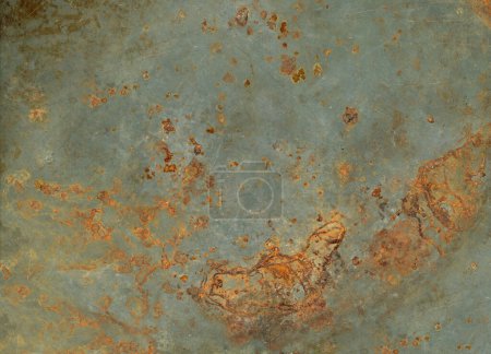 Foto de Textura metálica oxidada. Grunge fondo industrial fondo de pantalla - Imagen libre de derechos