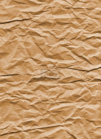 Téléchargez les photos : Vieux fond de texture de papier froissé brun. Papier peint vintage - en image libre de droit