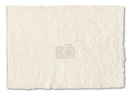 Photo for Natural art paper texture. Parchment background wallpaper. Isolated on white - Royalty Free Image
