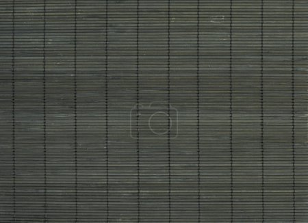 Foto de Black Asian bamboo mat texture. Horizontal background wallpaper - Imagen libre de derechos