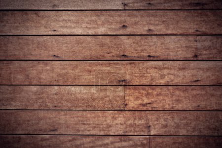 Foto de Pared de madera marrón textura. Fondo de madera rústica vintage - Imagen libre de derechos
