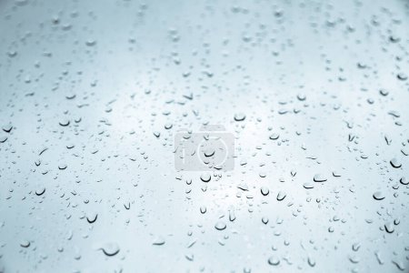 Photo for Rain drops on a window. Abstract background wallpaper - Royalty Free Image