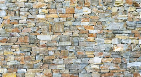 Foto de Textura antigua pared de roca rústica - Imagen libre de derechos
