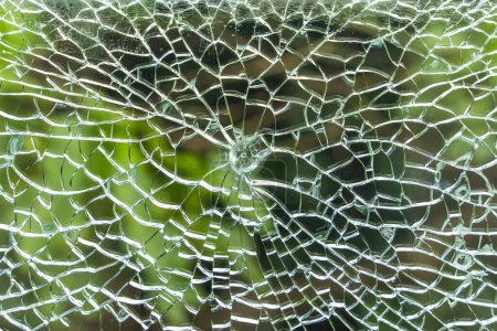 Photo for Background of cracked window,Broken glass wall - Royalty Free Image