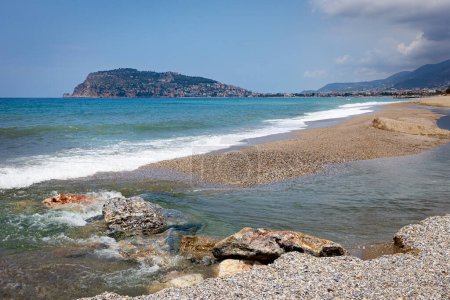 Foto de Playa de Alanya en Turquía, paisaje de viajes - Imagen libre de derechos