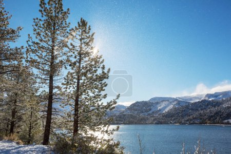 Photo for Scenic view of Sierra Nevada Mountain.Late autumn  landscape. California,USA. - Royalty Free Image