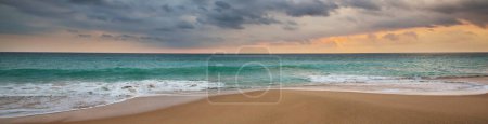 Photo for Beautiful beach with turquoise water and yellow sand - Royalty Free Image