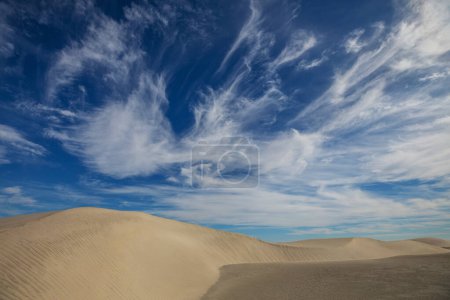 Photo for Unspoiled sand dunes in the remote desert - Royalty Free Image