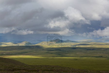 Photo for Tundra landscapes above Arctic circle - Royalty Free Image