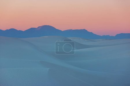 Photo for Unusual natural landscapes in White Sands Dunes in New Mexico, USA - Royalty Free Image