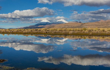 Téléchargez les photos : Lac Altiplano en Andes montagnes, Bolivie, Amérique du Sud - en image libre de droit