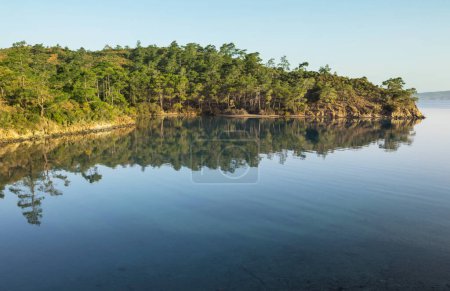 Foto de Serenidad lago de la mañana para el fondo natural fresco - Imagen libre de derechos