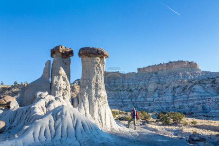 Photo for Hoodoos formation in the Utah desert, USA. - Royalty Free Image