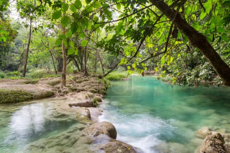 Téléchargez les photos : Belle cascade dans la jungle, Mexique - en image libre de droit