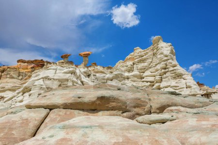 Téléchargez les photos : Formation de grès dans l'Utah, États-Unis. Beaux paysages insolites. - en image libre de droit