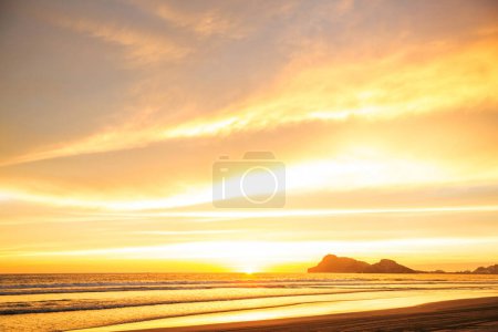Sea sunset for natural background