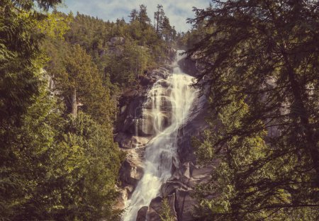 Photo for Beautiful Waterfall in Canadian mountains - Royalty Free Image