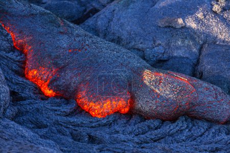 Foto de Caudal de lava en Big Island, Hawaii - Imagen libre de derechos