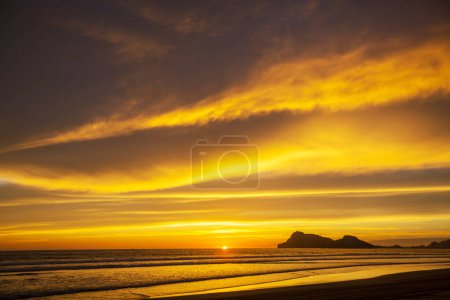 Photo for Sea sunset for natural background - Royalty Free Image