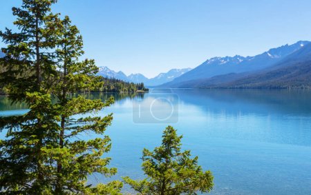 Photo for Serene scene by the mountain lake in Canada - Royalty Free Image