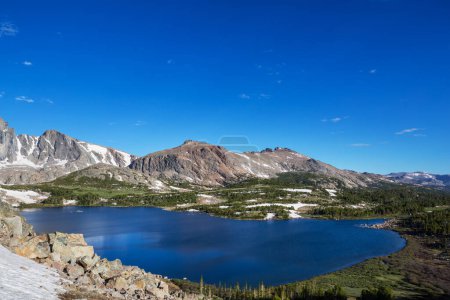 Photo for Hike in Wind River Range in Wyoming, USA. Summer season. - Royalty Free Image