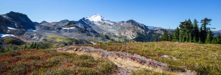 Photo for Panorama of Mt Baker recreational area in autumn season - Royalty Free Image