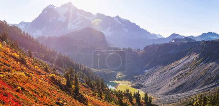 Photo for Panorama of beautiful peak Mount Shuksan in Washington, USA - Royalty Free Image